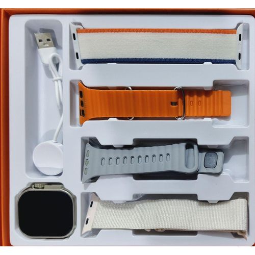 MX10 Luxury Smart Watch with 4 Straps and NFC Bluetooth Charging