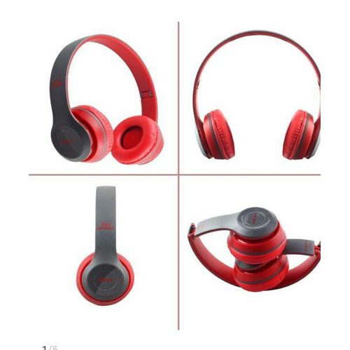 p47 headphones-red