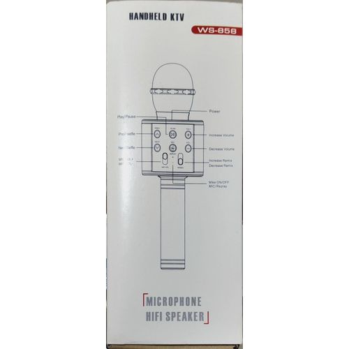 WS ميكروفون بلوتوث WS WS-858 - وردي