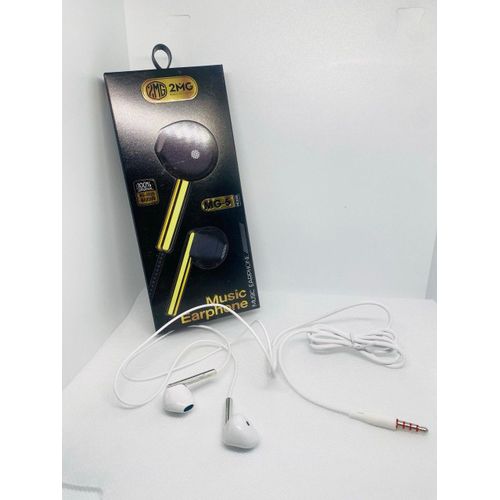MG-5 Aux Earphone Stereo Ergonomic Design With Earphone Plug Comfortable And For Mobile Phone - Headphones Headset