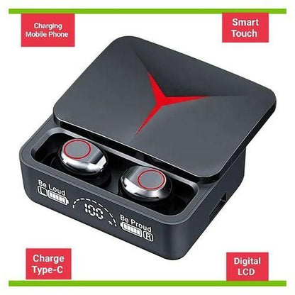 m90 سماعات أيربودز لاسلكية بلوتوث مع بنك طاقة