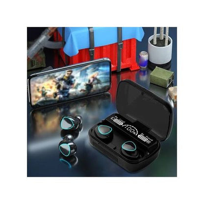 سماعات أيربودز M10 اللاسلكية بلوتوث مع بنك طاقة