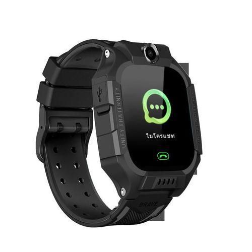 ساعة نابي الذكية بشاشة لمس عالية الدقة، وخاصية الاستغاثة، وميزة الاتصال ثنائي الاتجاه، متوافقة مع نظامي أندرويد وiOS - موديل Z7A - أسود