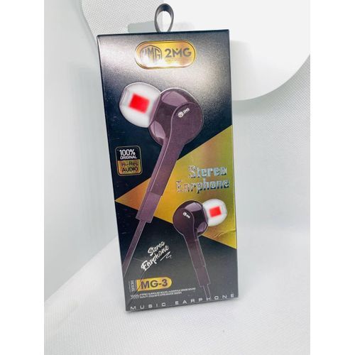 سماعة 2MG AUX ستيريو بتصميم مريح مع قابس سماعة مريح للهاتف المحمول - سماعات رأس