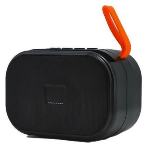 Hurrylee HR-217 مكبر صوت بلوتوث محمول يدعم الراديو، والفلاش، والذاكرة، ومنفذ شحن - أسود