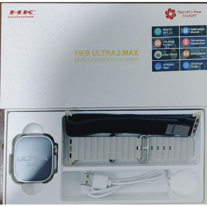 ساعة هواهونغ هواهونغ الذكية HK9 Ultra2 Max مع شاشة أموليد - دردشة GPT