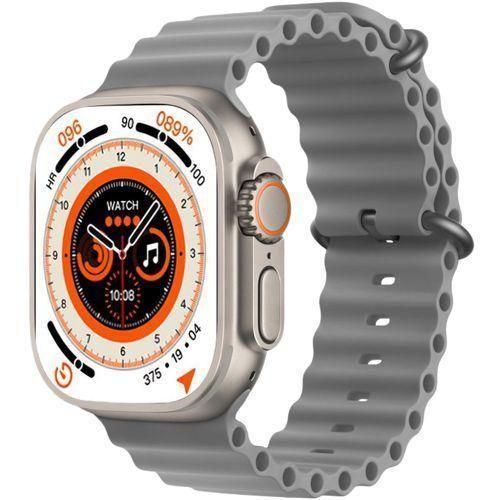 ساعة ذكية T900 Ultra بم شاشة كبيرة لانهائية 2.09HD - رمادي