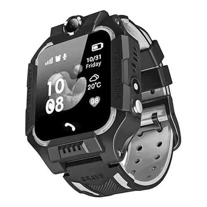 ساعة نابي الذكية بشاشة لمس عالية الدقة، وخاصية الاستغاثة، وميزة الاتصال ثنائي الاتجاه، متوافقة مع نظامي أندرويد وiOS - موديل Z7A - أسود