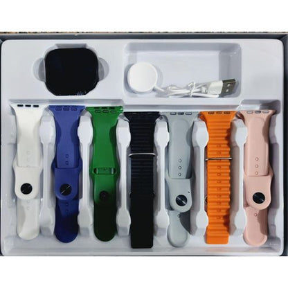 ساعة ذكية S900ultra2 7 في 1 - أسود