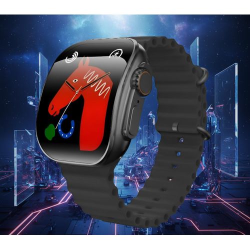 ساعة W&amp;O W&amp;O X10 Pro 3 الذكية مع زجاج منحني ثلاثي الأبعاد وحزام من السيليكون وشحن لاسلكي