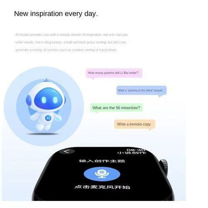 ساعة ذكية رياضية متعددة الوظائف W&amp;O X10S - 46 ملم - سوبر أموليد - سوداء