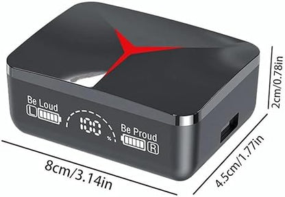 m90 سماعات أيربودز لاسلكية بلوتوث مع بنك طاقة