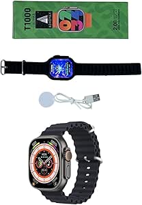 t1000 smart watch black