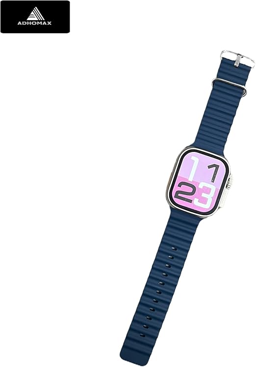 ساعة ذكية T2000 ULTRA 2، شاشة 2.08 بوصة - بيضاء