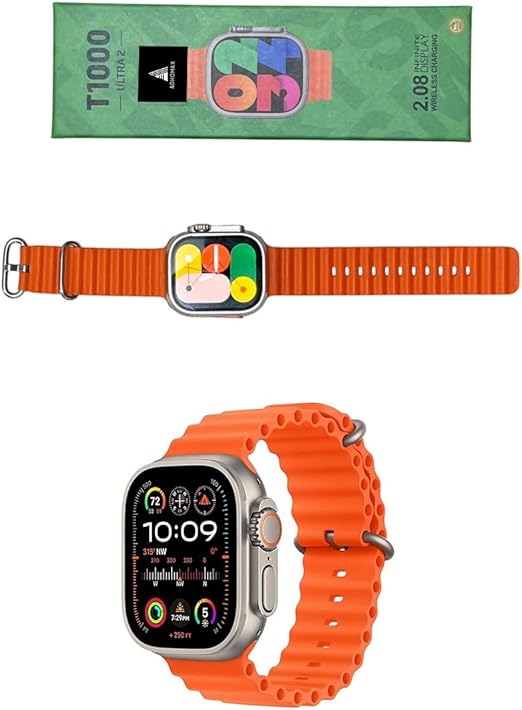 t1000 smart watch orange