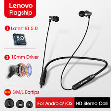 lenovo he05X wireless neckband headphones